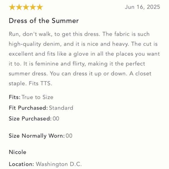 NWT Anthropologie Pilcro Square-Neck Seamed Chambray Midi Dress XS - Picture 8 of 9